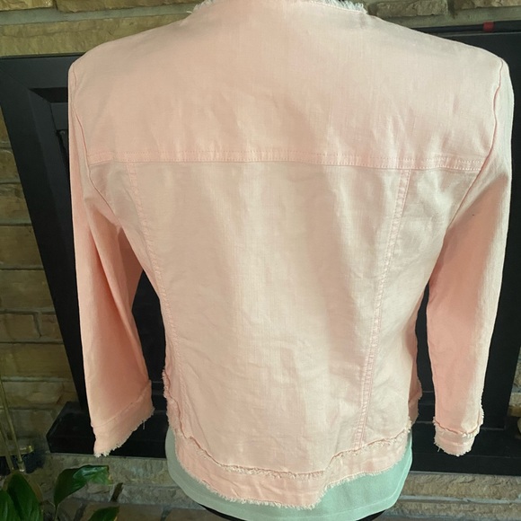 Ruby Rd. Pink Jacket w/ jeweled neck; sz. 10 - Picture 4 of 7